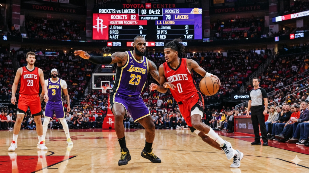 Houston Rockets vs Lakers match player stats