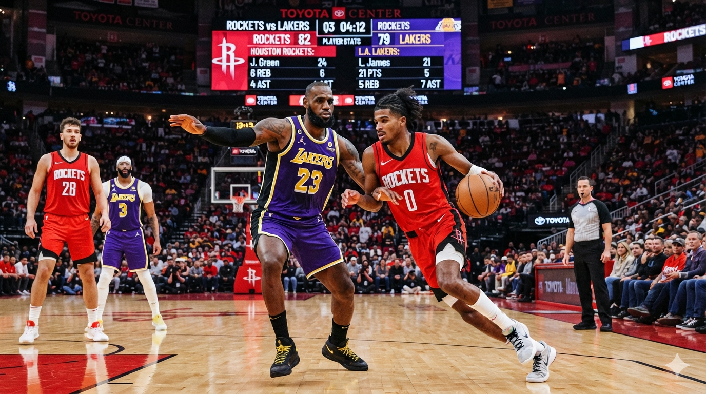 Houston Rockets vs Lakers match player stats