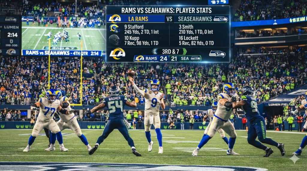 los angeles rams vs seahawks match player stats